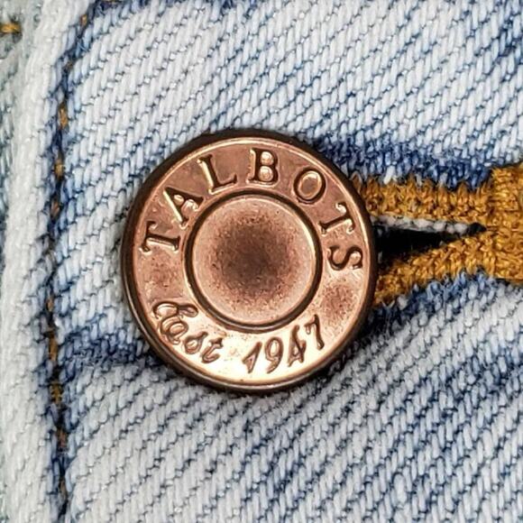 Talbots Jeans Size 10 Blue Everyday Relaxed Light Wash Stretch High Rise - Picture 4 of 9